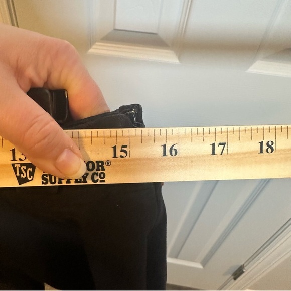 Talbots Chatham Ankle Pants Size 8P Black Hip / Side Zip Stretch Classic 31x33 - Picture 8 of 11